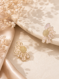 Boucles d'oreilles fleurs émaillées – Acier inoxydable coloré